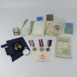 A collection of World War II ephemera, relating to the naval service of Stanley Shields,