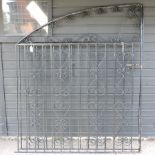 A pair of wrought iron gates,