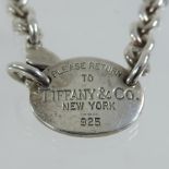 A silver Tiffany chain necklace,