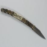 An early 20th century Spanish navaja knife,