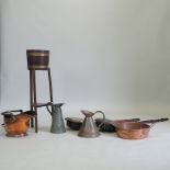 A collection of 19th century and later copper,