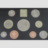 A proof set of ten Royal mint coins, to include Diana five pounds,