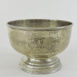 An early 20th century silver sugar bowl, by Mappin and Webb, with inscription, Sheffield 1908, 7.