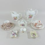 A collection of Derby Roses pattern china,