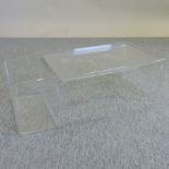 A Kartell Usame perspex coffee table, designed by Patricia Urquiola,