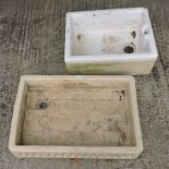 A stoneware butler's sink, 68cm,