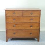 A 19th century mahogany chest of drawers,