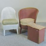 A collection of Lloyd Loom furniture