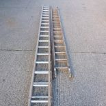 A wooden ladder, 480cm closed,