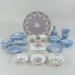 A collection of Wedgwood Jasperware to include a plate, 24cm,