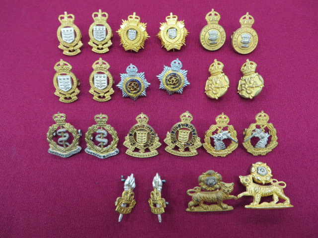 Selection of Officer Collar Badge Pairs