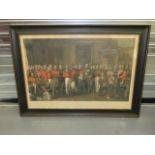 19th Century Coloured Print “The Waterloo Hero Assembly at Apsley House”