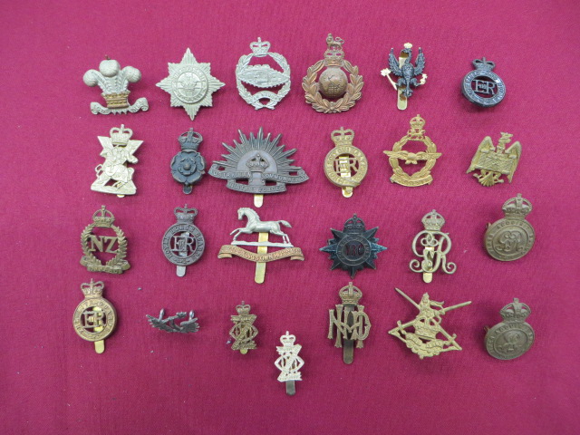 Selection of Various Cap Badges Including Cavalry