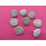 8 x 46th (South Devon) Regiment of Foot Victorian OR’s pewter buttons