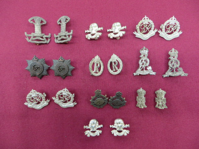 Selection of Officer Collar Badge Pairs