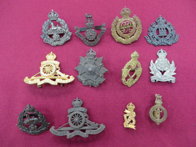 Selection of Officer Cap Badges