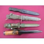 Four Various Post War Continental Combat Knife