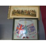 Victorian The Queens Regiment Silk Embroidery