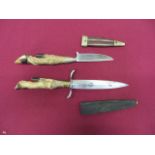 Two WW1 German Private Purchase Trench Knives