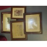 Four Various Framed Military Group Photos