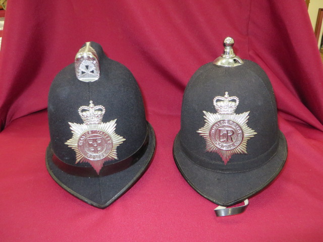 Two Post 1953 Police Helmets