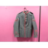 Pre WW1 KRR OR’s Dress Tunic dark green woollen single breasted high collar tunic. The collar with