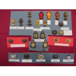 Good Selection of Royal Marine Collar Badges including bronzed RMA ... Gilt RMA ... Brass RMA ...