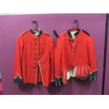 Pre WW1 Cameron Highlanders OR’s Dress Doublet scarlet woollen single breasted doublet. Dark blue