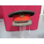 Post 1901 Scottish Lord Lieutenant’s Dress Cap black crown and body with lower scarlet band. Black