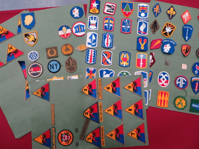 Quantity of American Formation Badges embroidery examples include 1st Armoured ... 3rd