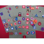 Quantity of American Formation Badges embroidery examples include First Army ... Second Army ...