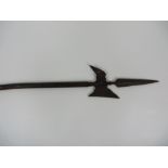 Early 19th Century Sergeant’s Spontoon broad leaf double edged blade. Lower bladed head and rear