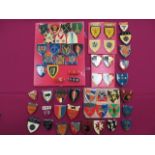 Good Selection of South African Breast/Arm Badges plastic coated enamel shields including