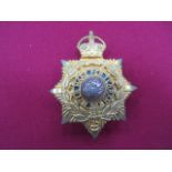 Royal Marines Officer’s Helmet Plate Circa 1905-52 gilt KC crowned star with applied laurel wreath