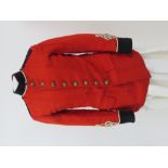 Post 1901 Hussars Scarlet Undress Tunic scarlet woollen single breasted tunic. High black collar