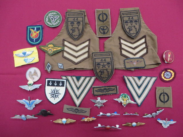 Small Selection of South African Parachute Wings including plastic enamel 1st Para Batt ...