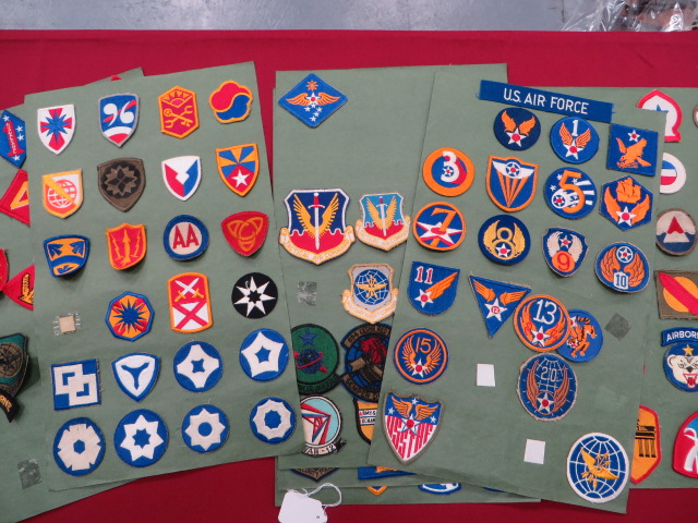 Quantity of American Formation Badges embroidery examples include 1st Air Force ... 3rd Air