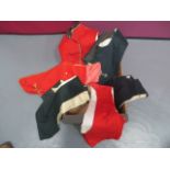 Good Selection of Mess Dress Waistcoats consisting RE Volunteer Officer’s scarlet example with