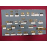 Selection of Royal Marine Shoulder Titles including brass RMA ... Brass RMA (small) ... Brass