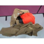 Quantity of Various Post War Uniforms consisting Kings Regiment Sergeant Drummer’s mess jacket,