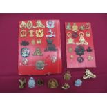 Selection of South African Badges including brass South Africa Infantry ... Brass SA ASC ... Brass