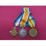WW1 1915 Star N Staffs DCM Winner Group 1914/15 Star, silver War medal, Victory medal named to “