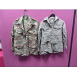 WW2 Dated Jungle Aertex Bush Jacket dark green Aertex jacket. Breast and lower patch pockets all