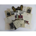 WW2 Royal Navy Officer’s Medal Group Archive all relating to Captain R J Lockwood. Consisting his