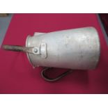 WW2 Luftwaffe Field Kitchen Coffee Pot 14 inch high alloy pot with top hinged lid. Steel rear handle