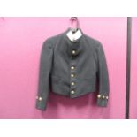 Post 1901 Midshipman’s Short Pea Jacket black single breasted high collar short jacket. The collar