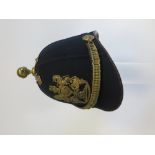 Victorian Royal Artillery OR’s Service Dress Helmet dark blue felt four panel crown. Rounded front
