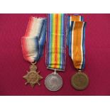 WW1 1914 Star Trio Royal Engineers Postal Service 1914 Star named “27497 Sapr G E Terry RE”,