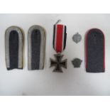 Small Selection of German Items consisting WW2 Iron Cross 2nd Class. Minor wear ... Two Luftwaffe