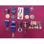 Small Selection of Medals Including Church Lads Brigade including gilt and enamel CLB Cross ...